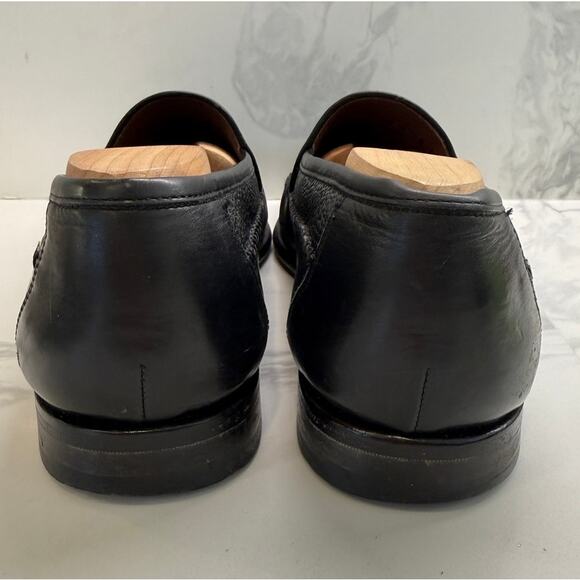 Johnston & Murphy Croc Embossed Leather Loafers Mens 10 Dress Office WORK main image 11